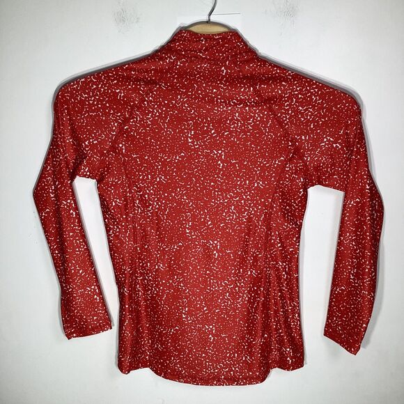 The Bubble Womens Hamilton Long Sleeve 1/2 Zip Top Red‎ Size Medium NWT - Picture 3 of 10